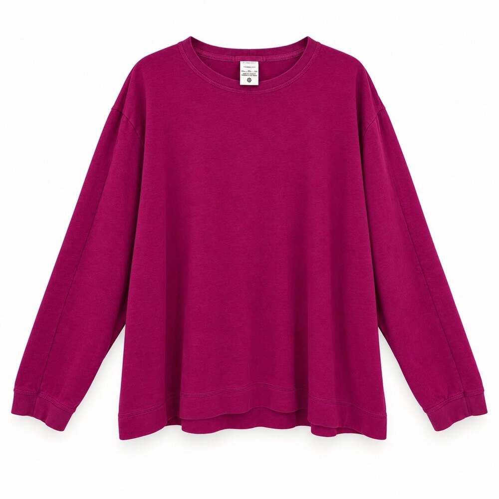 Nike Yoga Therma Fit Crewneck Fleece Sweatshirt 2X Dynamic Berry Pink Boxy
